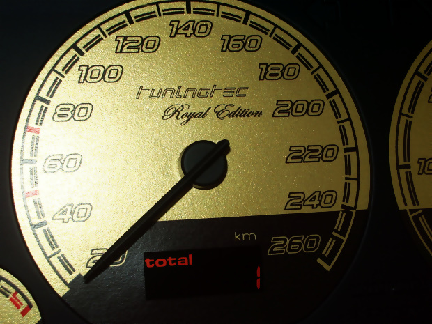 Tachoscheiben in Gold