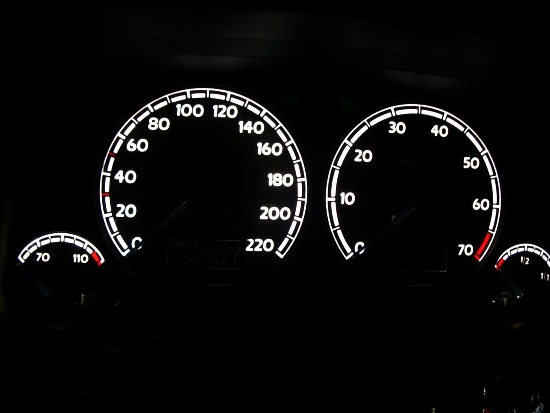 Durchleuchttechnik Tachoumbau Golf GTI